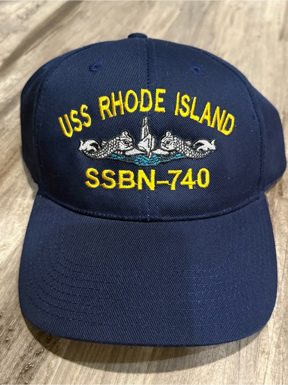 Vintage USS Rhode Island SSBN-740 Navy Vet Sub Veteran Hat Head To Toe